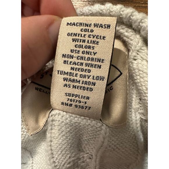 Cable Knit Sweater Men Large Twee Academia Preppy Grunge Winter Fall Super Soft - Picture 8 of 8